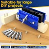 BLEKOO Self Centering Doweling Jig Kit, Drill Jig For Straight