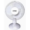 Optimus F-1230 12-Inch Oscillating 3-Speed Table Fan, White