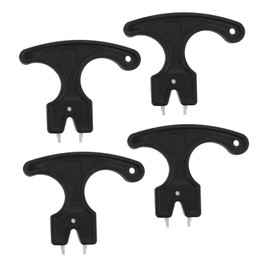 Gatuida 4pcs Golf Spike Wrench Replacement Tool for Golf Shoe Cleats Quick Adjustment Aid with Handle Travel Friendly and Adaptable for All Models