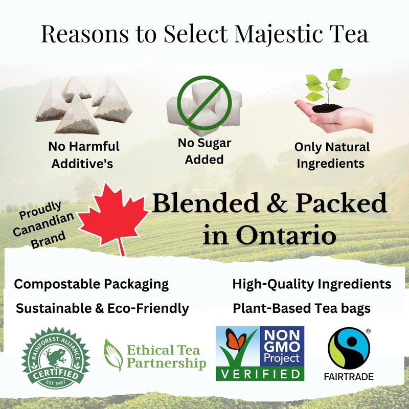 Majestic Tea_ DECAF ENGLISH BREAKFAST | English Classic| Black Tea