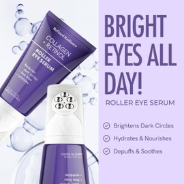 Refined Radiance Collagen & Retinol Eye Roller – Dermatologist Tested, Anti-Aging, Korean Skin Care – Reduces Fine Lines, Firms Under Eyes, Improves Tone – Vegan Clean Beauty Formula – 1.0 FL. Oz