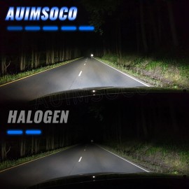 AUIMSOCO For Volkswagen Jetta 2005-2018 - 4X H7+H7 LED Headlight High Low Bulbs Kit 6000K