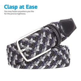 LABMGW Mens Elastic Stretch Belt Big and Tall 60 & 52 Inch