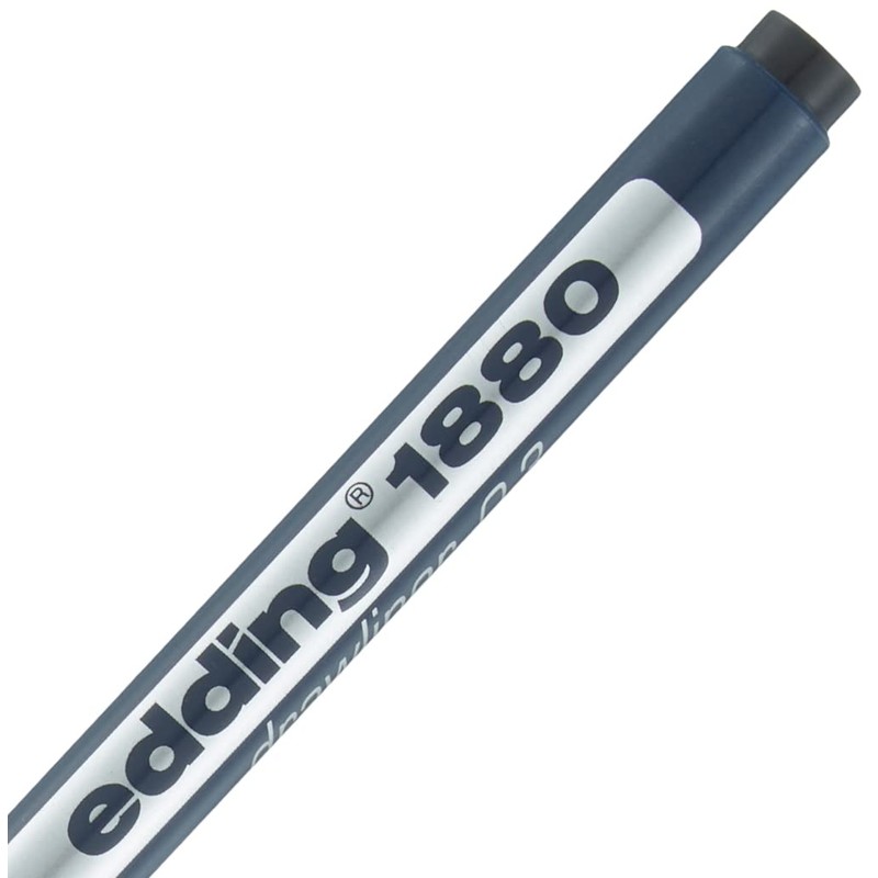 edding 1880 Precision fine Felt tip Pen - Black -