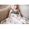 Large Premium Knit Baby Swaddle Receiving Blanket"Noah" by Copper Pearl