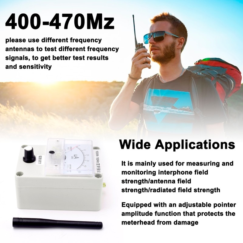 100KHz to 1GHz Bandwidth Field Strength Meter High Sensitivity Field