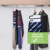OMHOMETY 2 Pack Tie Rack, Wooden Tie Hanger for Men