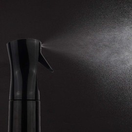 G.G. Posh Black Hair Spray Water Bottle Continuous Pressurized 360 Fine Mist Sprayers Refillable Empty Plastic Mister for Skin Care Hairstyling Plants Cleaning 500ml