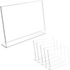 My Shopfittings Slant Back Acrylic Sign Holder A6, Landscape Frame