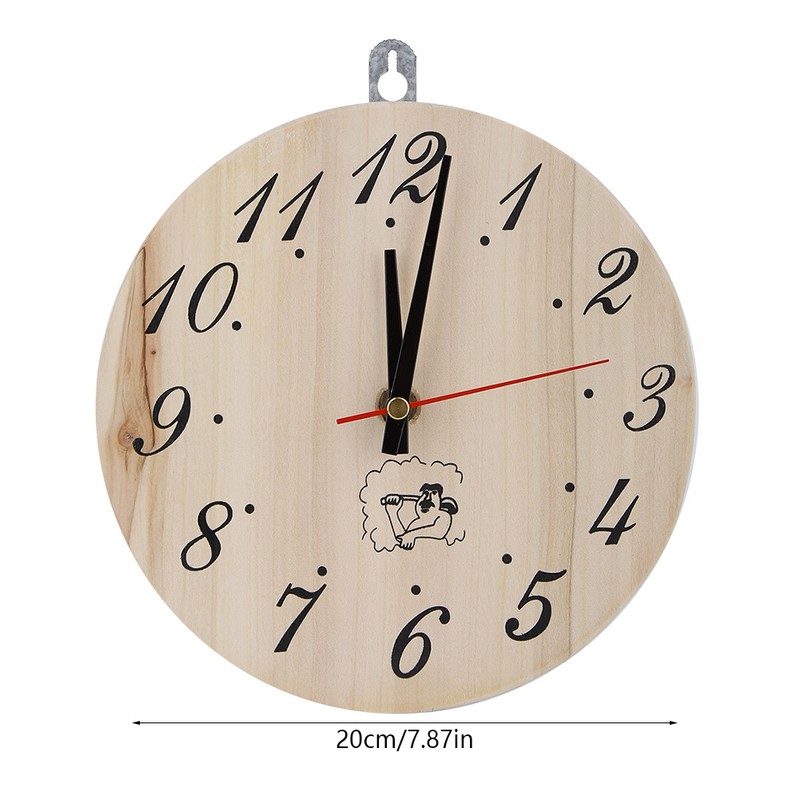 8in Sauna Clock Decorative Timer Clock for Sauna Accessory Sauna