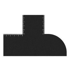 fKiZanthene Beard Shaping Tool, Foldable Barber Enhancement Card with Measurement Indicators for Precise Home Trimming & Styling