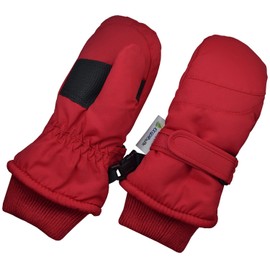 Thinsulate - Guantes impermeables para niños y bebés, Rojo, .6-12 Months
