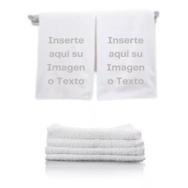 Zyanyamex Toalla Para Mano 100% Personalizada 40cmx60cm (pack De 4pzs)