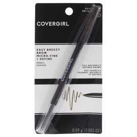 COVERGIRL COVERGIRL - Easy Breezy Brow Micro-Fine + Define Pencil, Micro-fine tip, no sharpening required, Built-in spoolie-brush, 100% Cruelty-Free