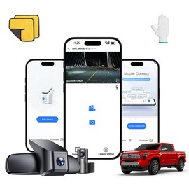 Cámara de salpicadero 4K adecuada para Toyota Tacoma 2024-2025 SR SR5 TRD Sport Pre-Runner Off Road Limited y Tacoma Hybrid, aspecto OEM, vídeo UHD 2160P, WiFi y aplicación, grabación en