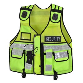 RAC3 Hi Viz Tactical Vest Dog Handler Security, Paramedic, Enforcement, Tac Vest (Yellow)
