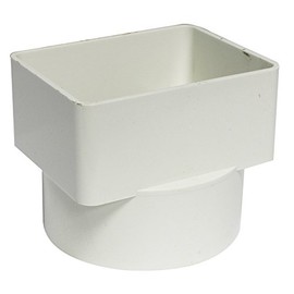 Canplas 414434BC PVC Sew 3X4X4 Down Spout Adaptor