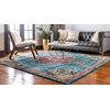 Unique Loom Penrose Collection Area Rug - Alexis (8'Square, Blue/