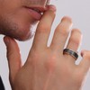 Adreamz Tungsten Ring 8mm Computer Circuit Pattern Ring Black Gold