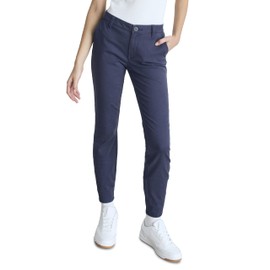 AEROPOSTALE Women's Aero Slim Uniform Pant, Heritage Navy, 4 Short