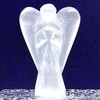 Nelson Creations, LLC 2 Inch Selenite Guardian Angel Figurine Hand-Carved