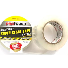 Protouch 2 Ultra Clear Heavy Duty Super Clear Tape 2" x 200 yd / Easy application