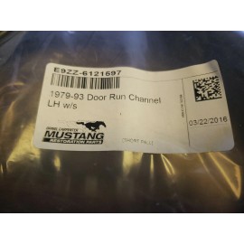 MUSTANG 1979-93 DOOR WINDOW RUN CHANNEL LEFT HAND W/S