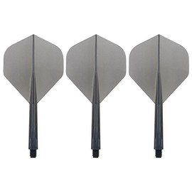 Condor Zero Stress Flight System - Standard Clear Black - Dart Flights Medium