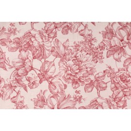 waverly  Waverly Garden Toile Printed Cotton Drapery Fabric by the yard TTT