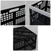 Anbers 42 L Plastic Collapsible Storage Crate, Folding Milk Crate