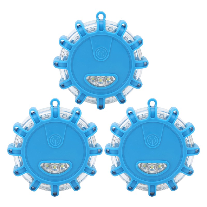 3pcs LED Road Flares Light 9 Modes Waterproof Shock Resistant