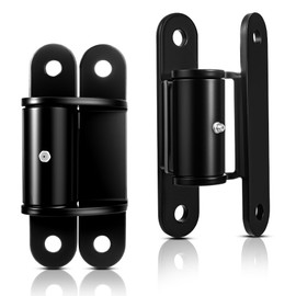 2 Pack 7" Heavy Duty Gate Hinges, 1100lbs Max Loads/180° Swing/Lubricable/Ball Bearing Design, Bolt or Weld On Carbon Steel Hinges for Driveway Gates, Fence & Barn Doors