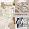 Space-Saving Compression Bags 4-Pack with See-Through Window | Reusable Closet