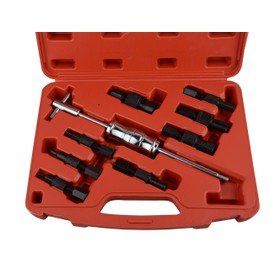 DAYUAN Blind Hole Collet Bearing Puller Set,9 pcs 8-32mm Inner Bearing Extractor Kit with Slide Hammer Insert Bearing Removal Tool