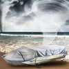 munirater 12FT 210D Grey Boat Cover Heavy Duty Trailerable Replacement