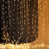 Black Bed Canopy with Star Light Round Hoop Mosquito Net