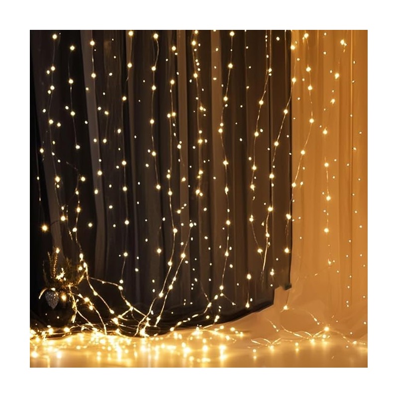 Black Bed Canopy with Star Light Round Hoop Mosquito Net