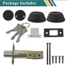 Probrico Double Cylinder Deadbolts with Different Keys, 3 Keys Interior&