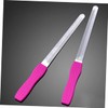 minkissy Stainless Steel Double-sided Nail File for Manicure Nail Sanding
