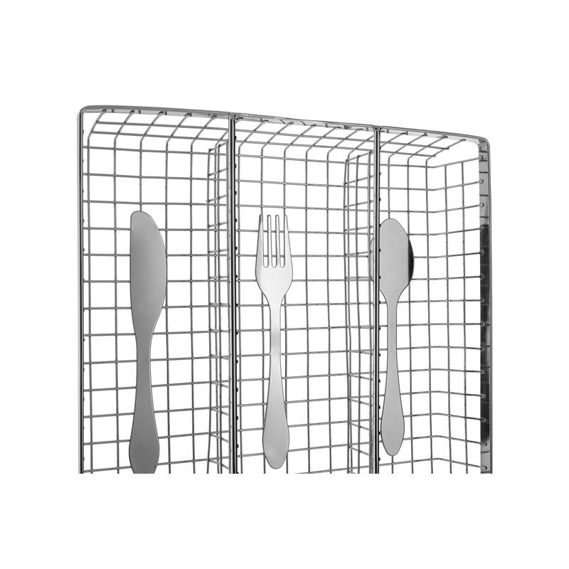 Premier Housewares Cutlery Design Cutlery Tray - Chrome