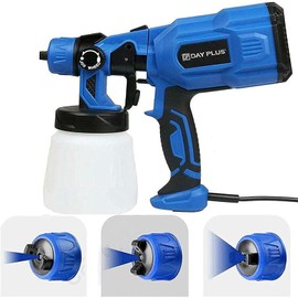 Paint Sprayer, HVLP Electric Spray Gun, Easy-to-Go 800ml Container, Easy to Clean, 3 Spray Patterns, Ideal for Home Interior and Exterior Walls, Ceiling, Fence, Cabinet, Furniture