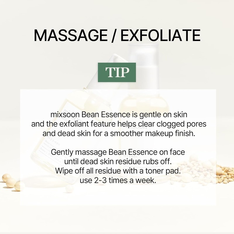 Mixsoon Bean Essence Tónico Facial Unisex, 30 ml