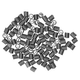 100Stück Gewindereduzierungsmutter Reparatureinsatz Kit Rohrverschraubung Reduzieradapter Edelstahlbefestigungszubehör M6x1 (mm) (2D)