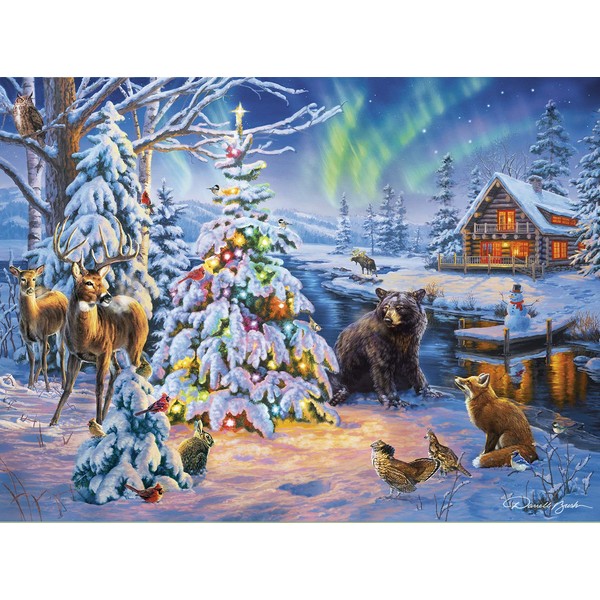 Buffalo Games - Darrell Bush - Woodland Christmas - 1000 Piece Jigsaw Puzzle