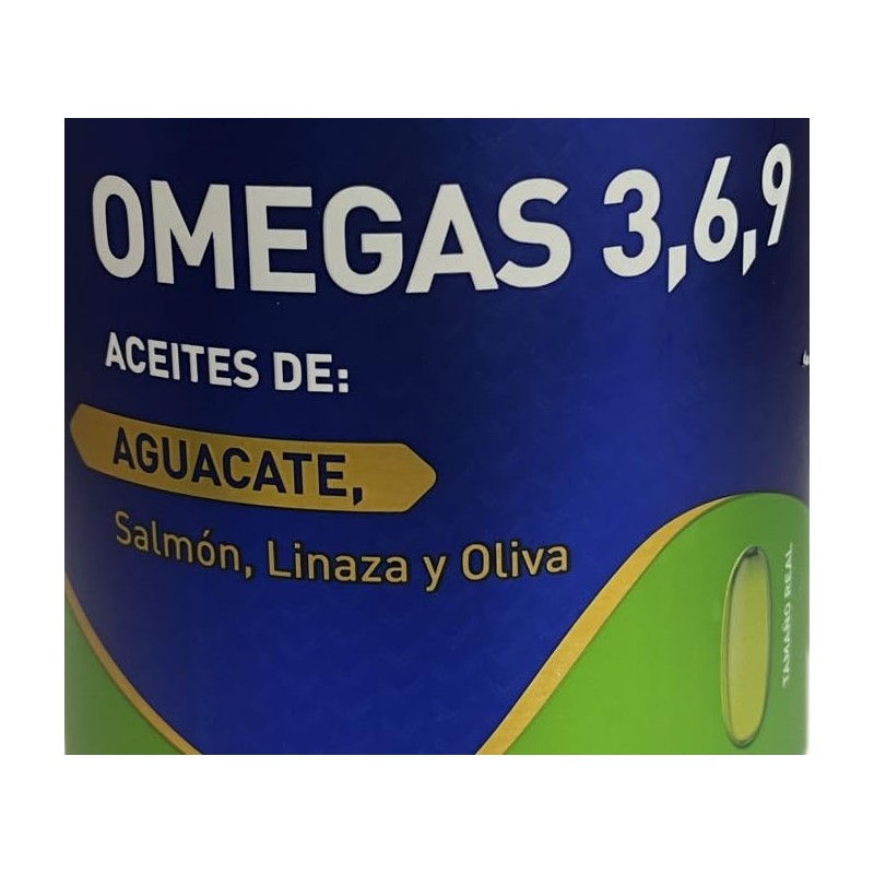 Omegas 3,6,9 Aceites Extra Virgen de Aguacate, Salmon, Linaza, y