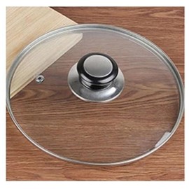 MIFAH Tempered Glass Lid Designed to Fit All Frying Pans Dishes Saucepans Universal Glass Lid Different Sizes (16CM LID WITH 2 KNOBS)