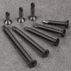 Wensilon（400pcs）#8×3/4”for Sheet Metal Self-Tapping Screws 410 Stainless Steel Flat Head