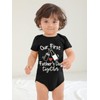 Our 1st Fathers Day Together Bodysuit Daddys Day Newborn Clothes