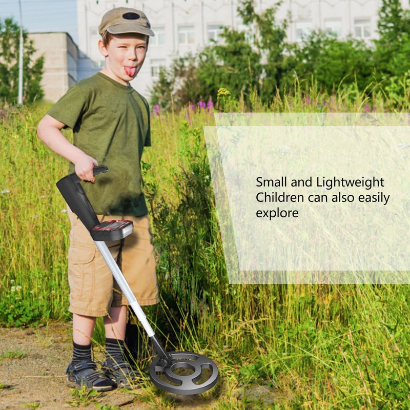 Metal Detector Foldable Length Adjustable High Sensitivity Lightweight Handheld Metal