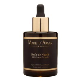 Marie d’Argan Aceite De Nigella Sativa 100% Puro, Aceite para Cabello Original Natural Orgánico Vegano Anti Caspa Anti Caída Para Cabello Y Rostro